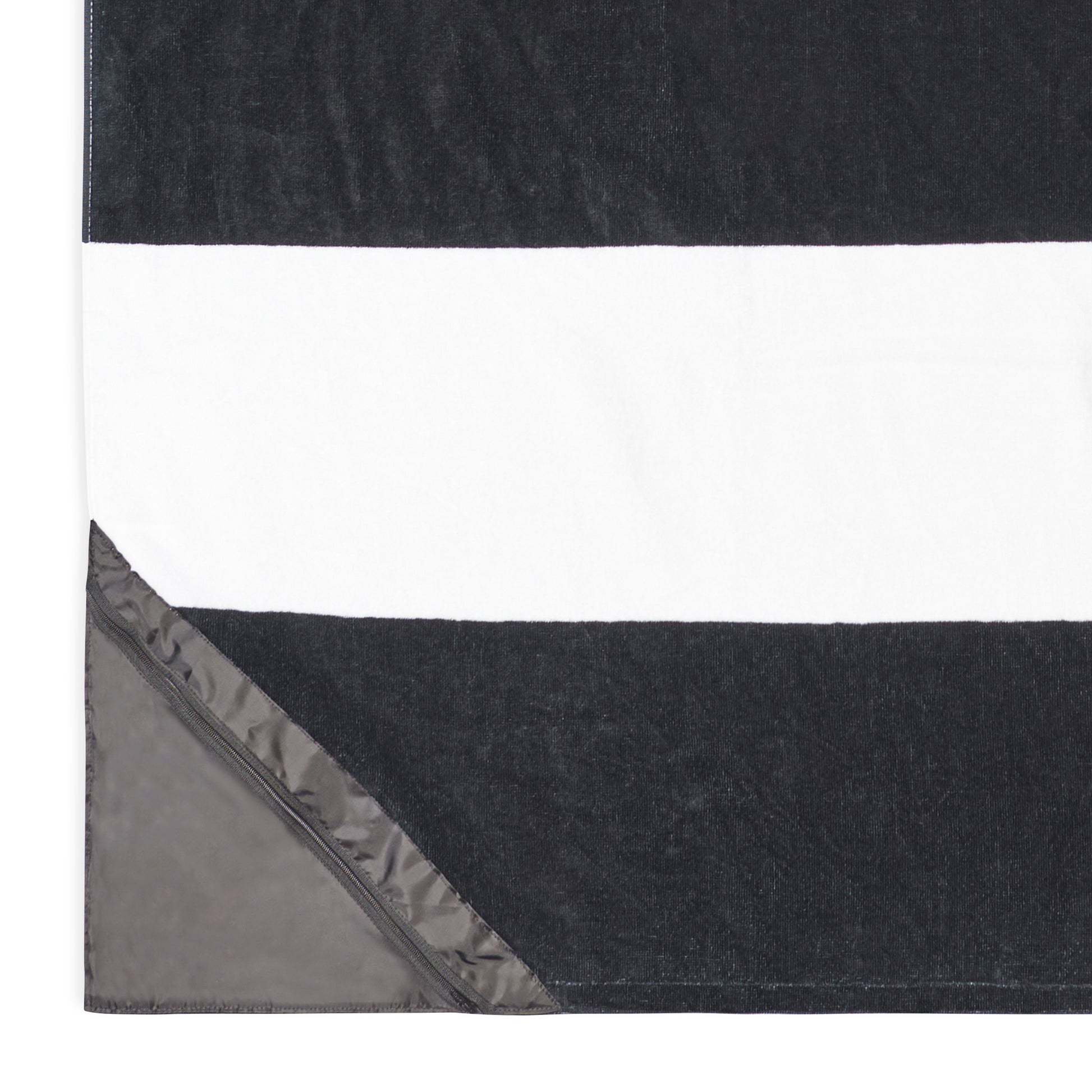 Porto Black Slowtide® Pocket Beach Towel plain