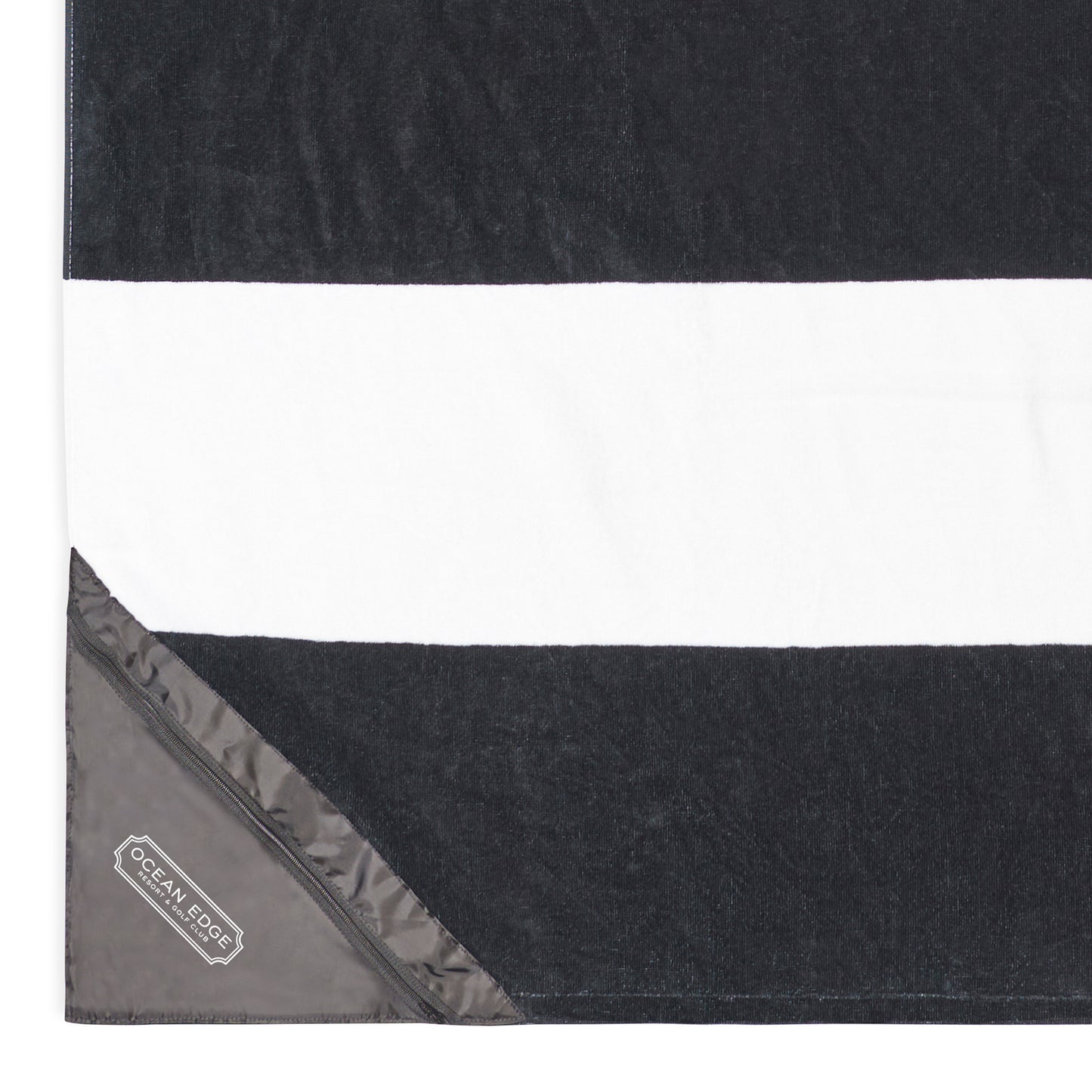 Porto Black Slowtide® Pocket Beach Towel