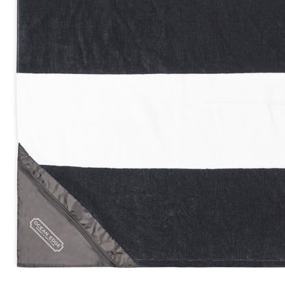 Porto Black Slowtide® Pocket Beach Towel