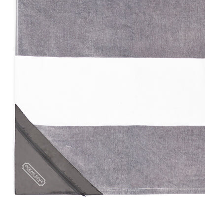 Porto Grey Slowtide® Pocket Beach Towel