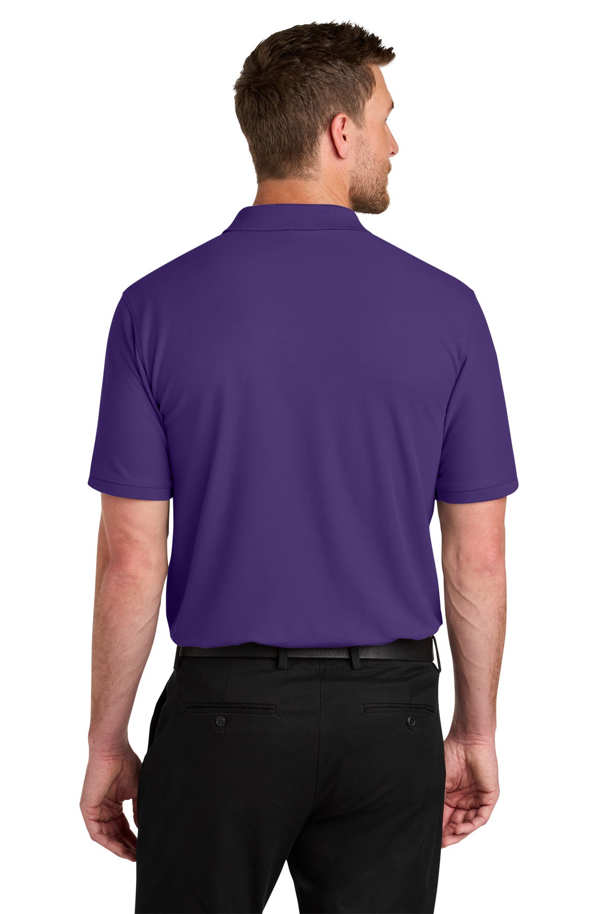 PrismPrpl Port Authority Wearever Signature Pique Polo K200