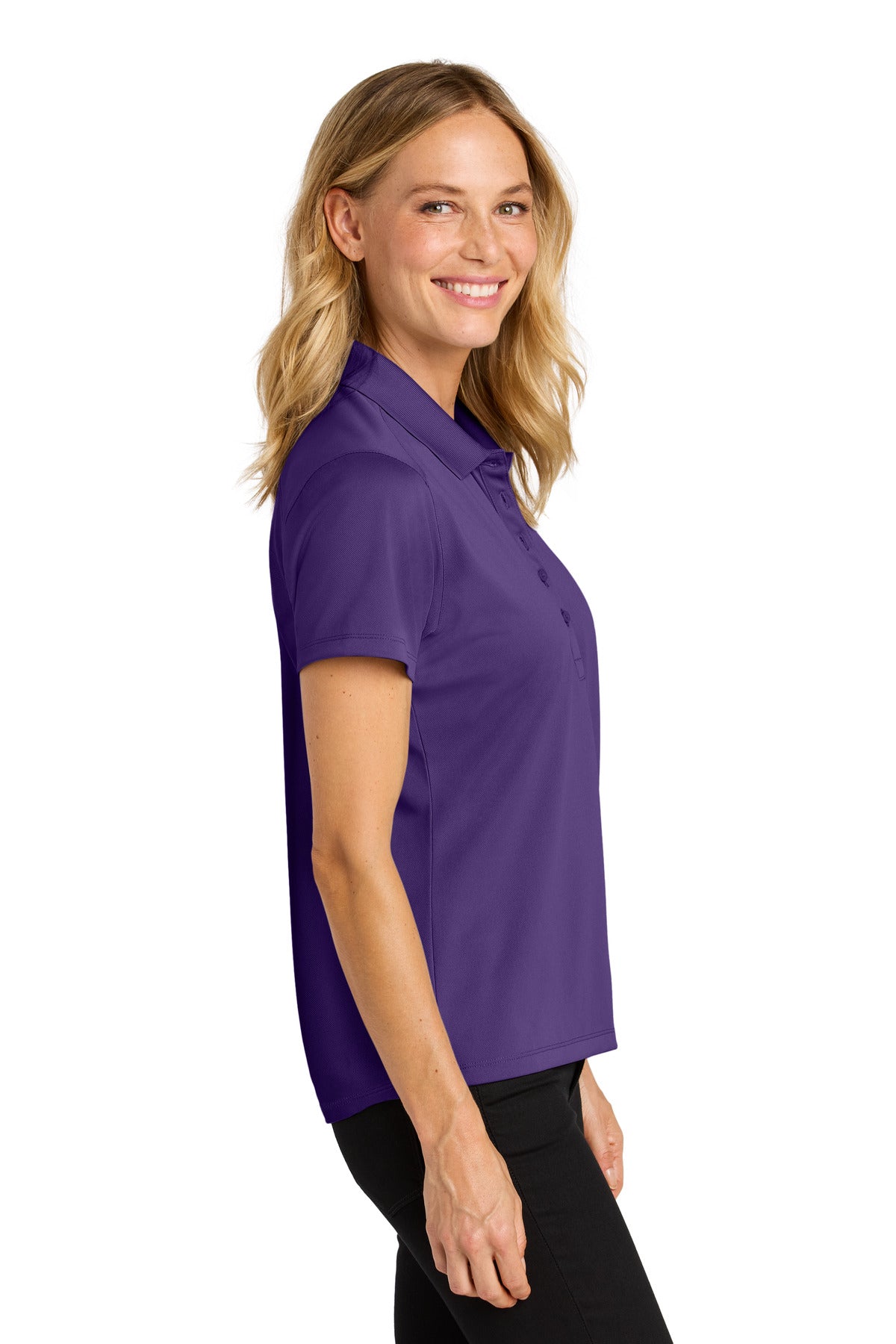 PrismPrpl Port Authority Women's Wearever Performance Pique Polo LK240