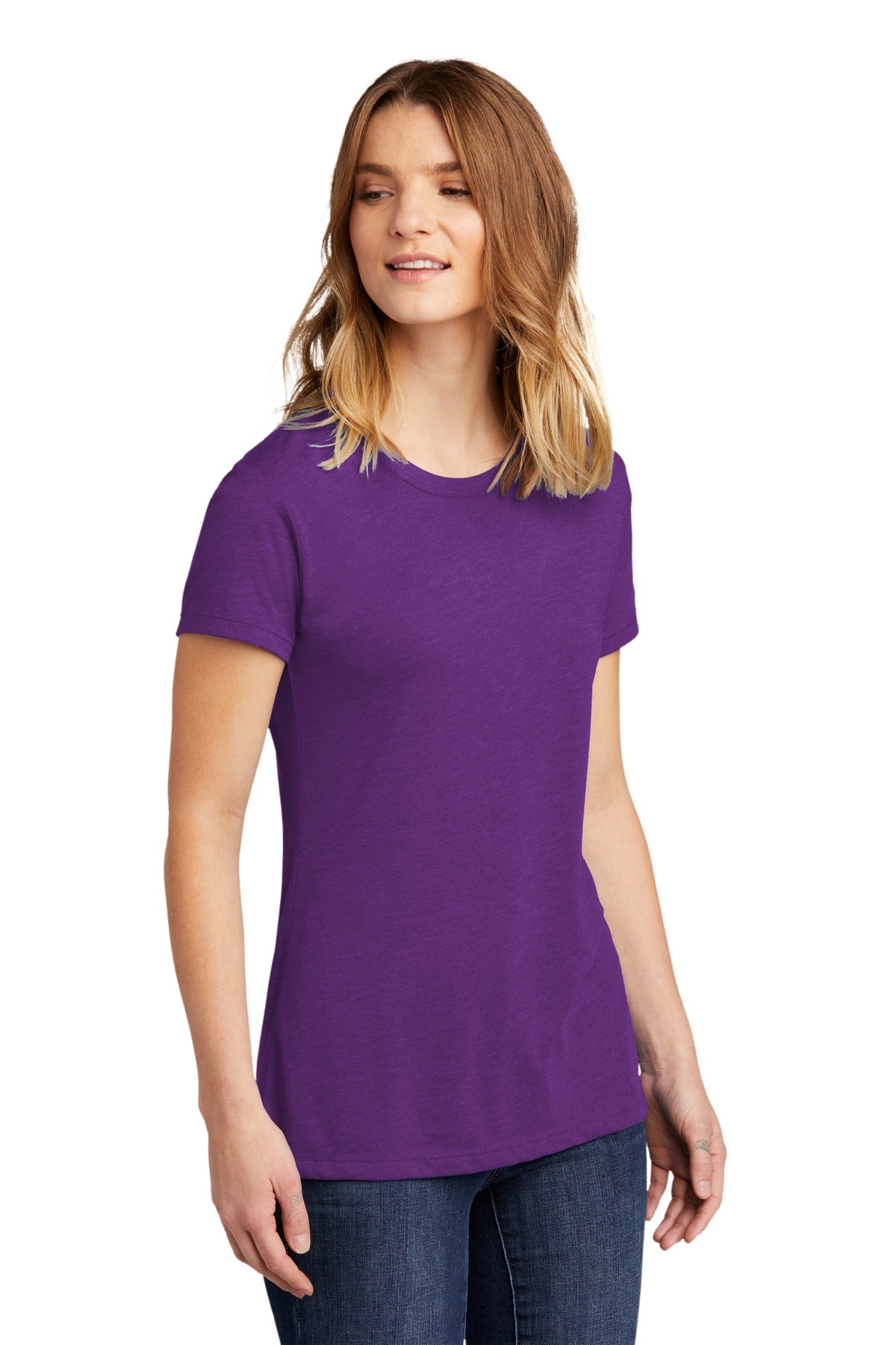 PrplBerry Next Level Apparel Women's CVC Tee. NL6610
