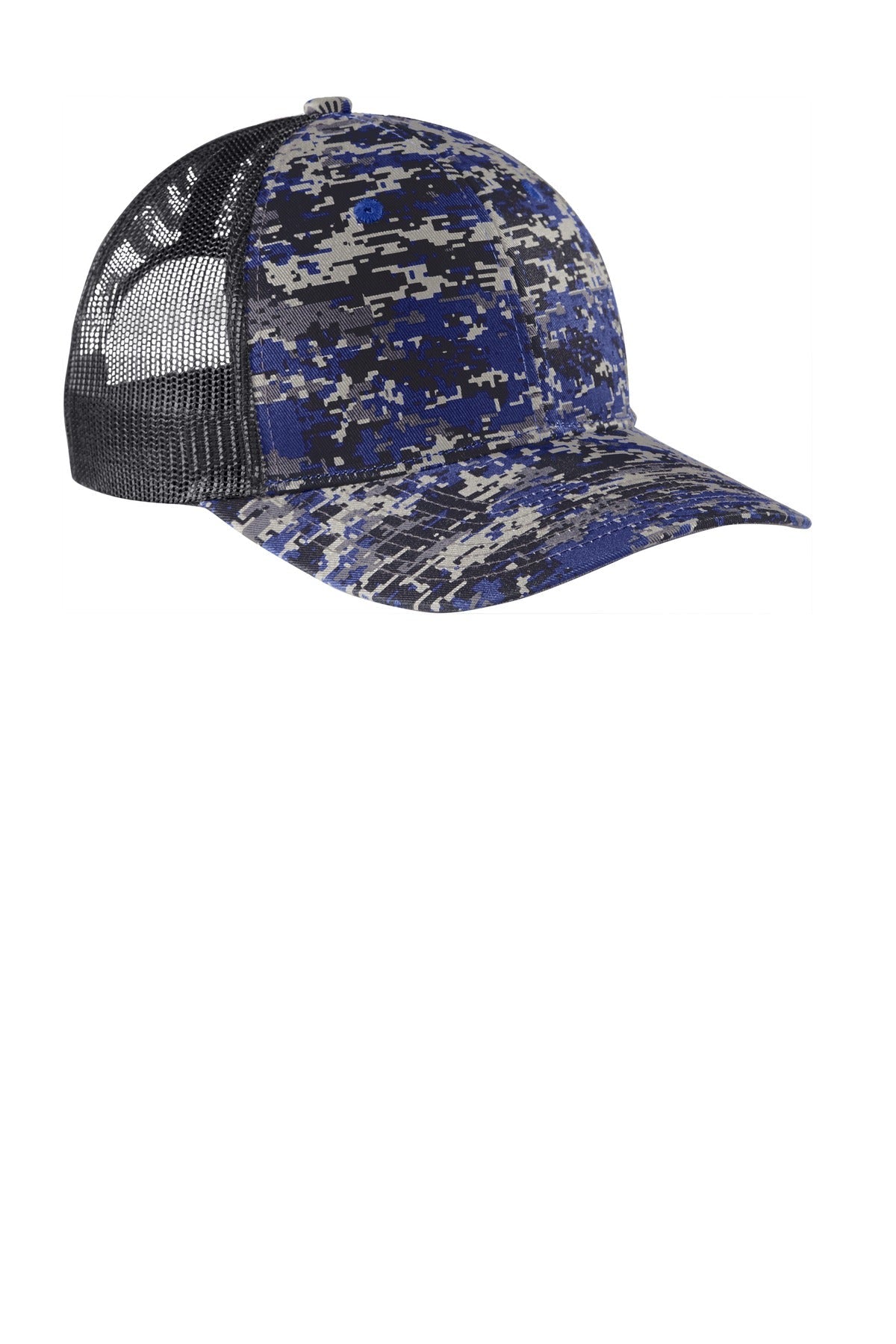 PtBlDg/GSt Port Authority Digi Camo Snapback Trucker Cap C404