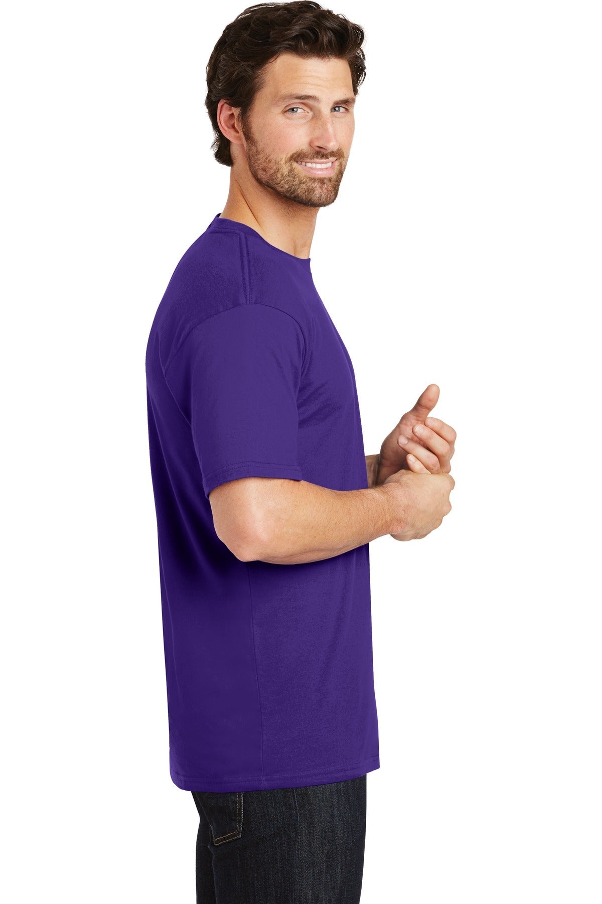 Purple District Perfect Weight Tee. DT104