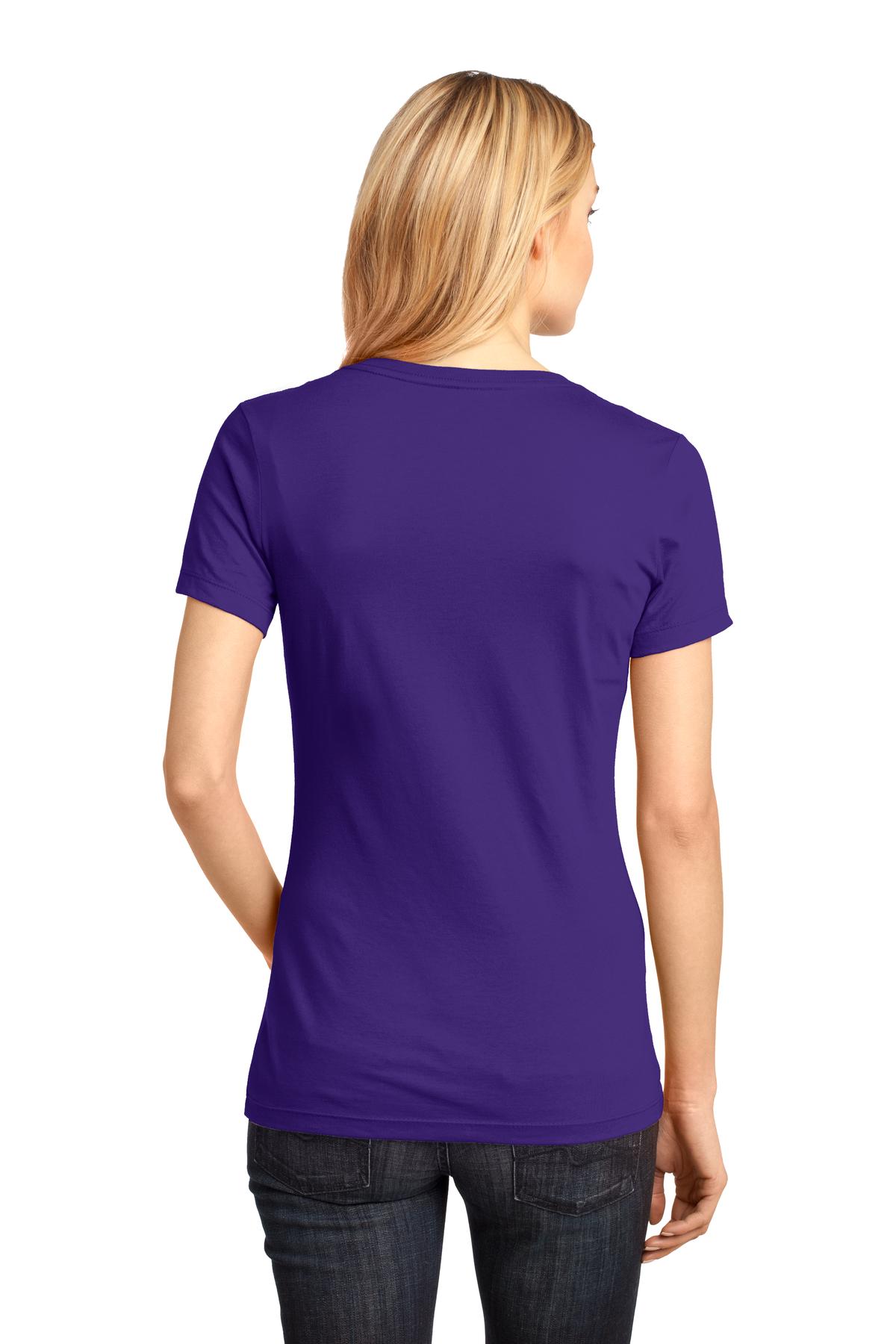 Purple District - Women's Perfect Weight V-Neck Tee. DM1170L