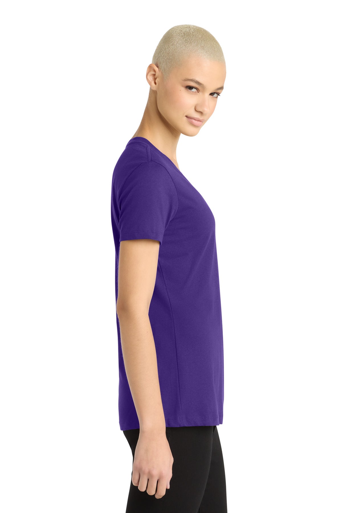 Purple District - Women's Perfect Weight V-Neck Tee. DM1170L