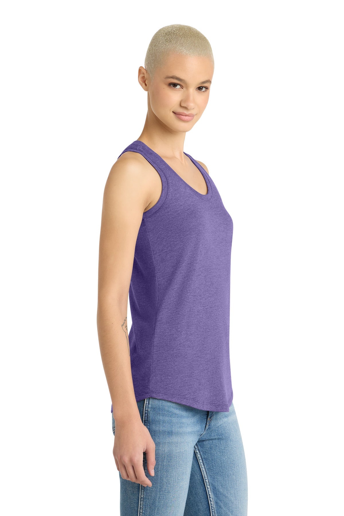 Purple Frost District Women's Perfect Tri Racerback Tank. DM138L