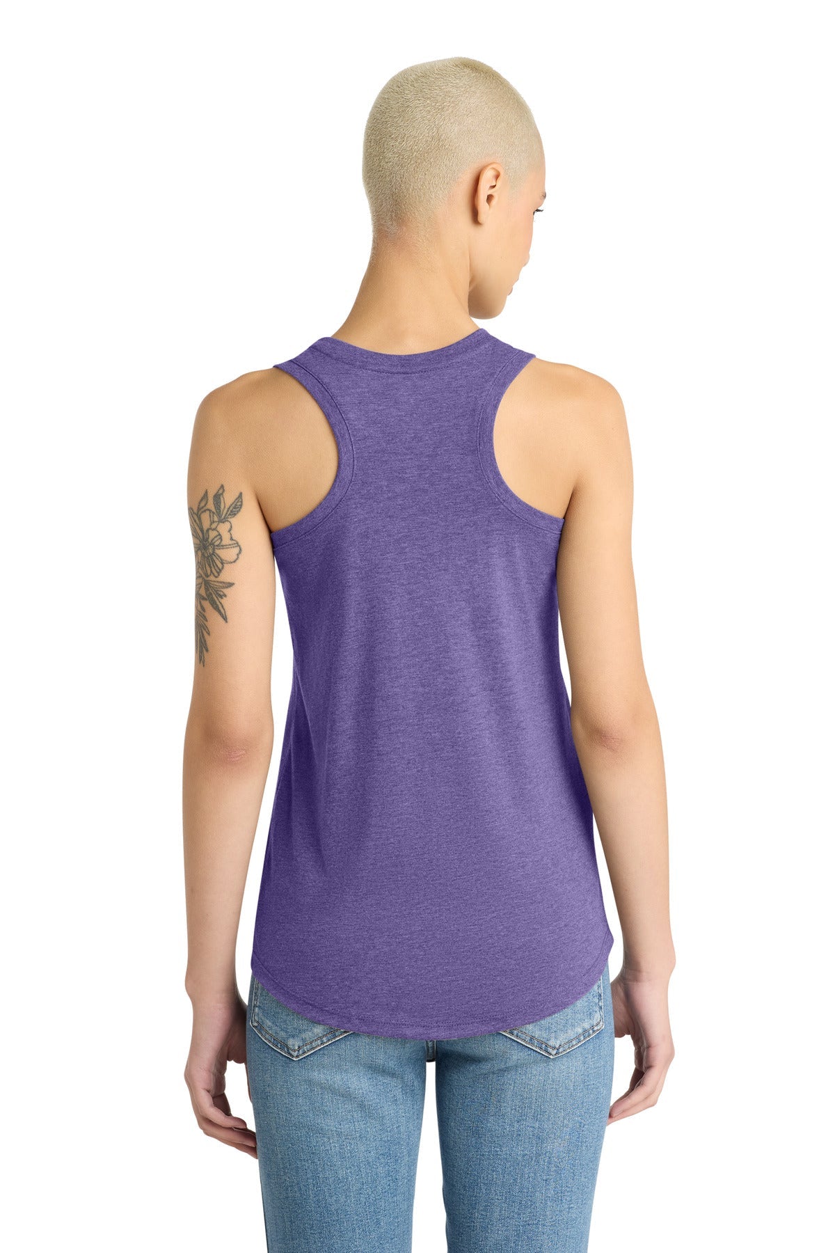 Purple Frost District Women's Perfect Tri Racerback Tank. DM138L