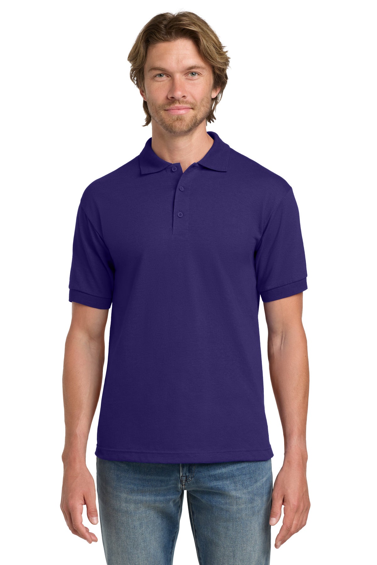 Purple Gildan - DryBlend 6-Ounce Jersey Knit Sport Shirt. 8800