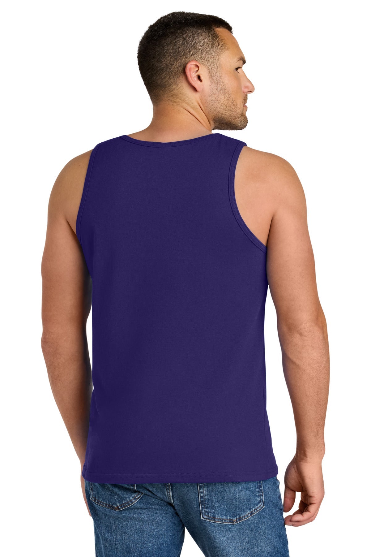 Purple Gildan Heavy Cotton Tank Top. G5200