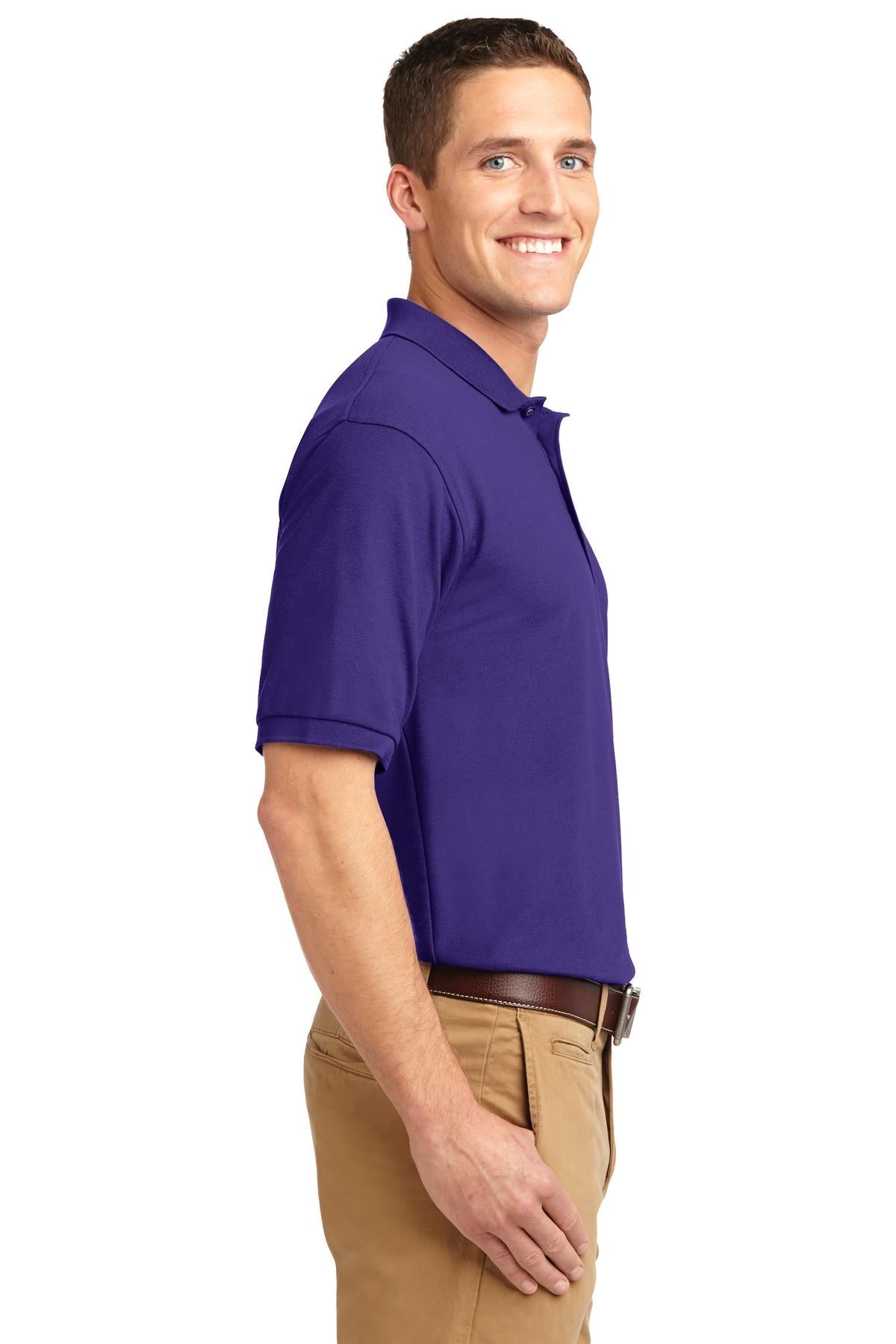 Purple Port Authority Extended Size Silk Touch Polo K500ES