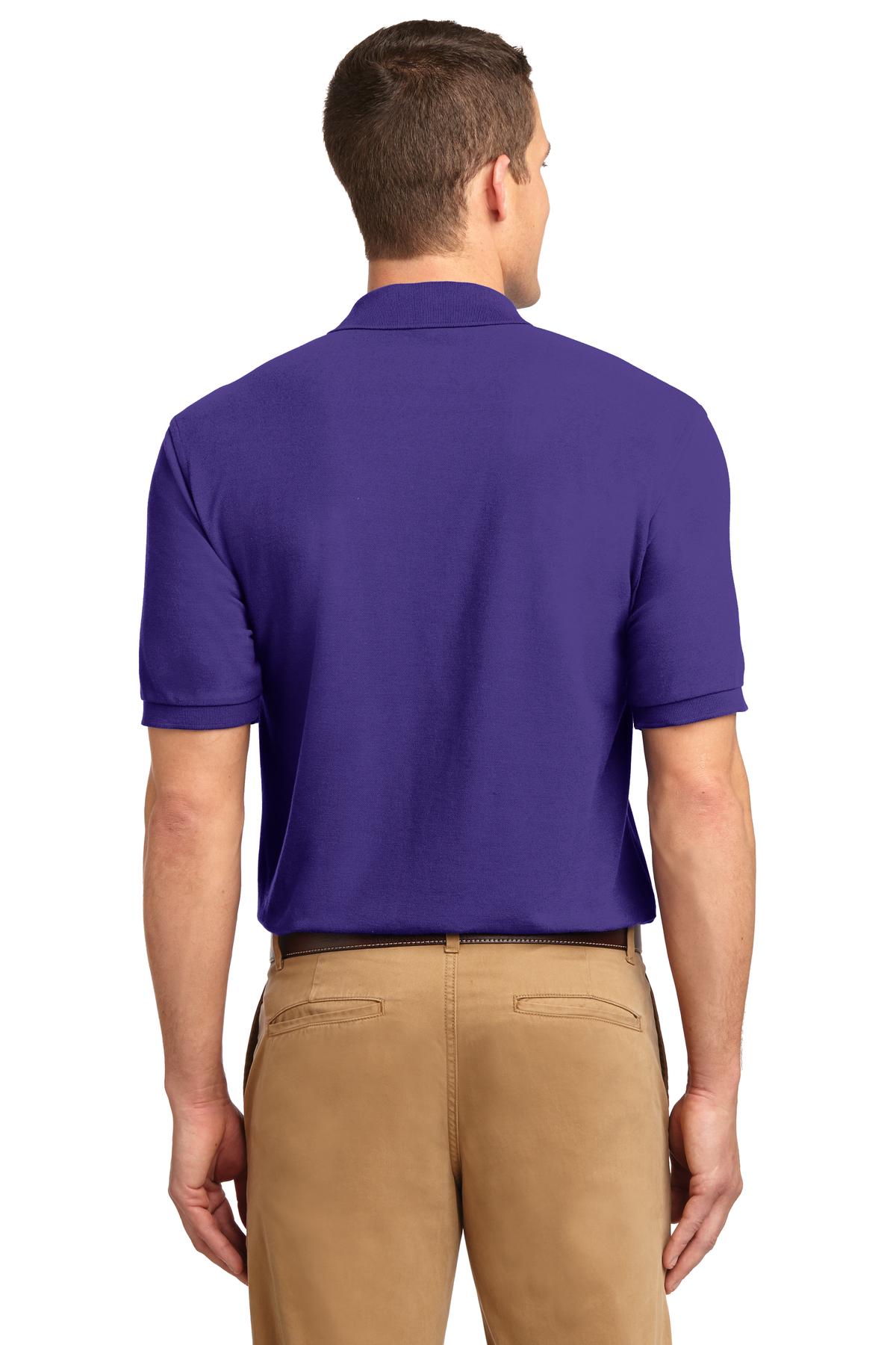 Purple Port Authority Extended Size Silk Touch Polo K500ES