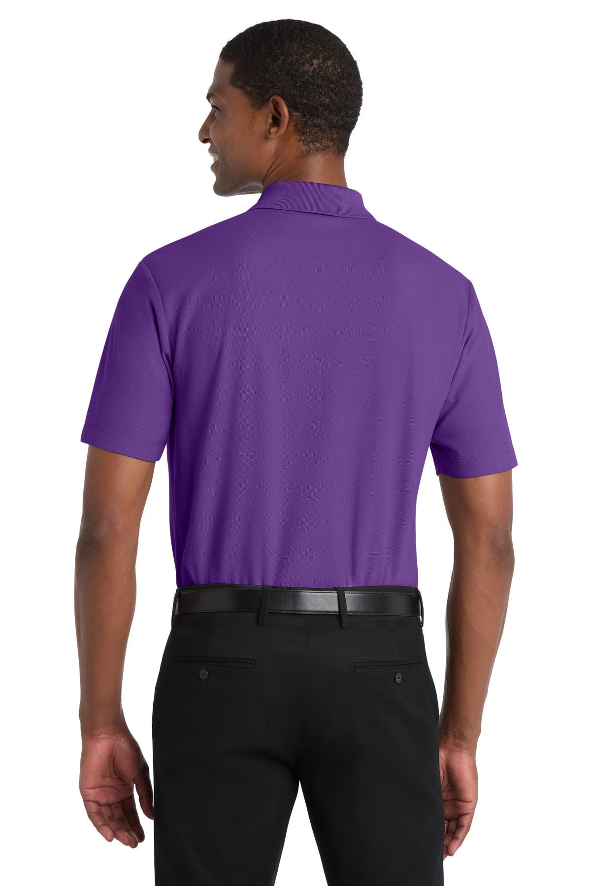 Purple Port Authority SuperPro React Polo. K810