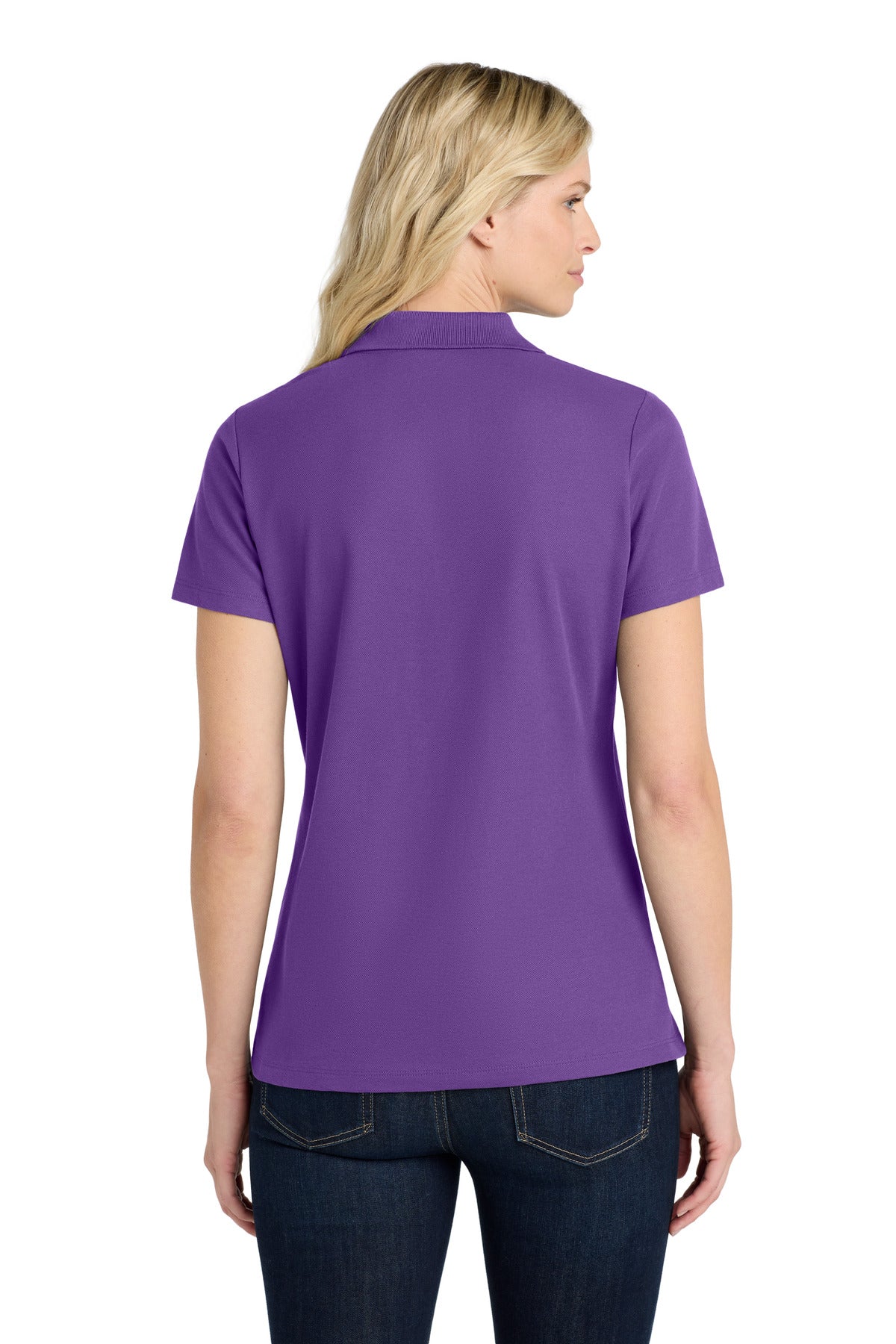 Purple Port Authority Women's SuperPro React Polo. LK810