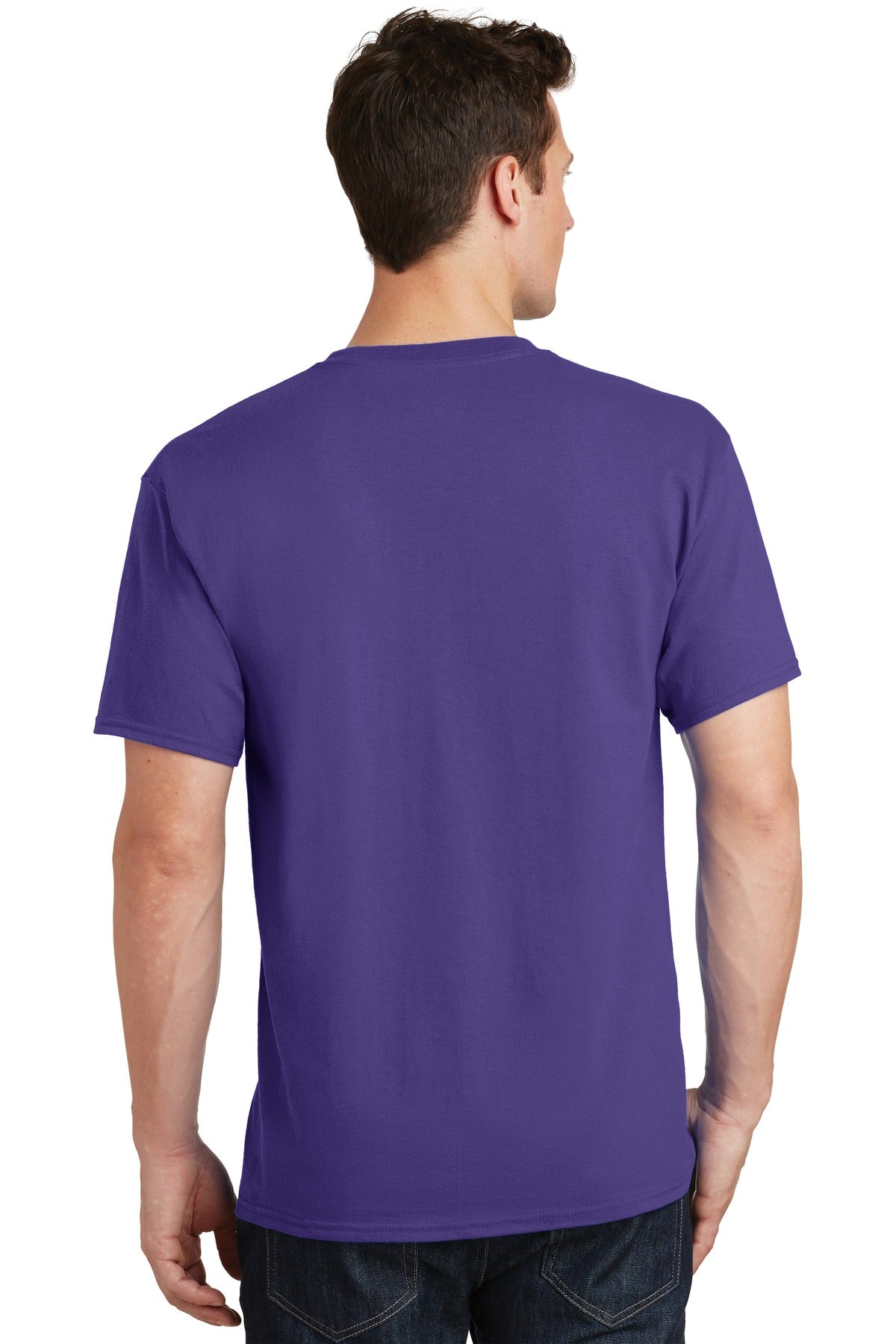 Purple Port & Co Tall Core Cotton Tee PC54T