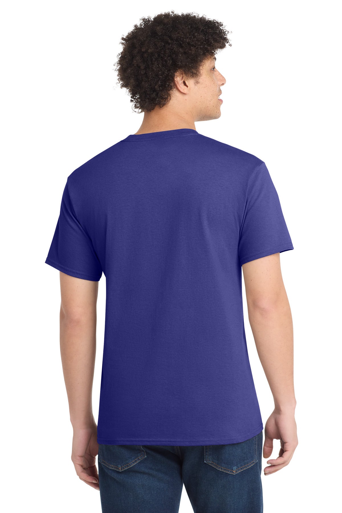 Purple Port & Co Tall Core Cotton Tee PC54T