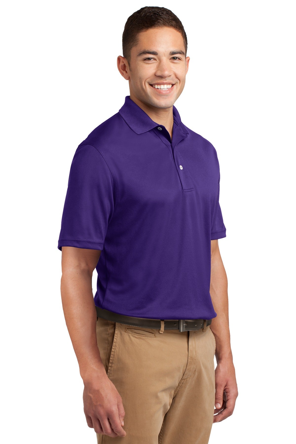 Purple Sport-Tek Dri-Mesh Polo. K469