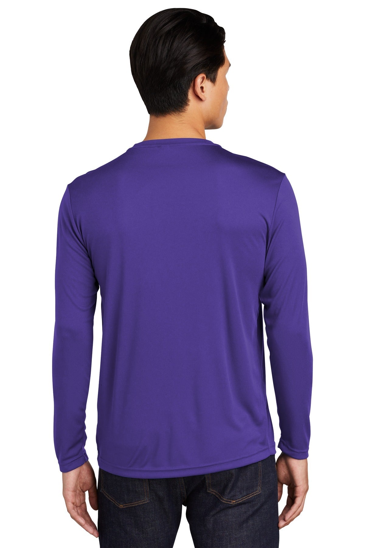 Purple Sport-Tek Long Sleeve PosiCharge Competitor Tee. ST350LS