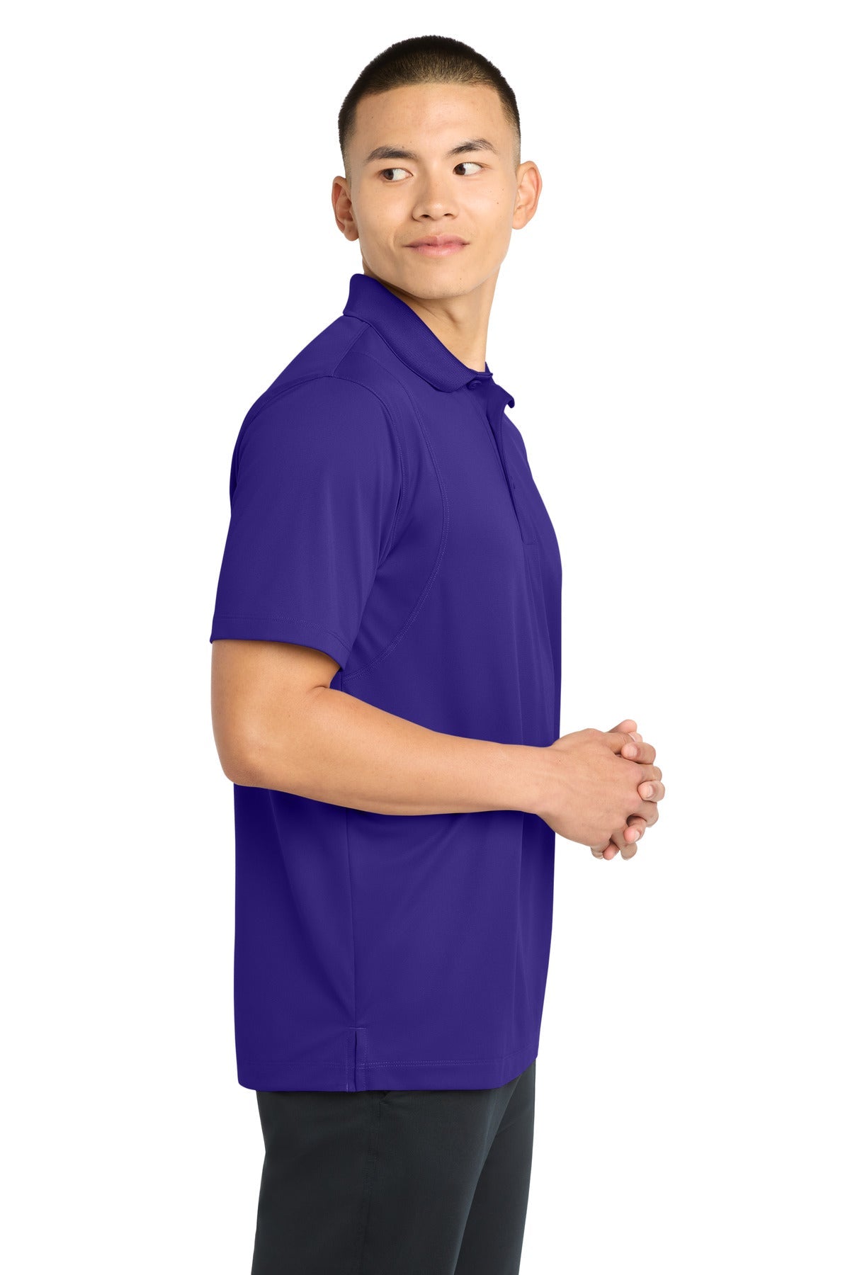 Purple Sport-Tek Micropique Sport-Wick Polo. ST650
