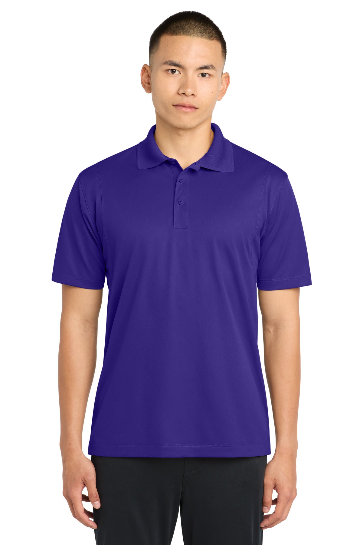 Purple Sport-Tek Micropique Sport-Wick Polo. ST650
