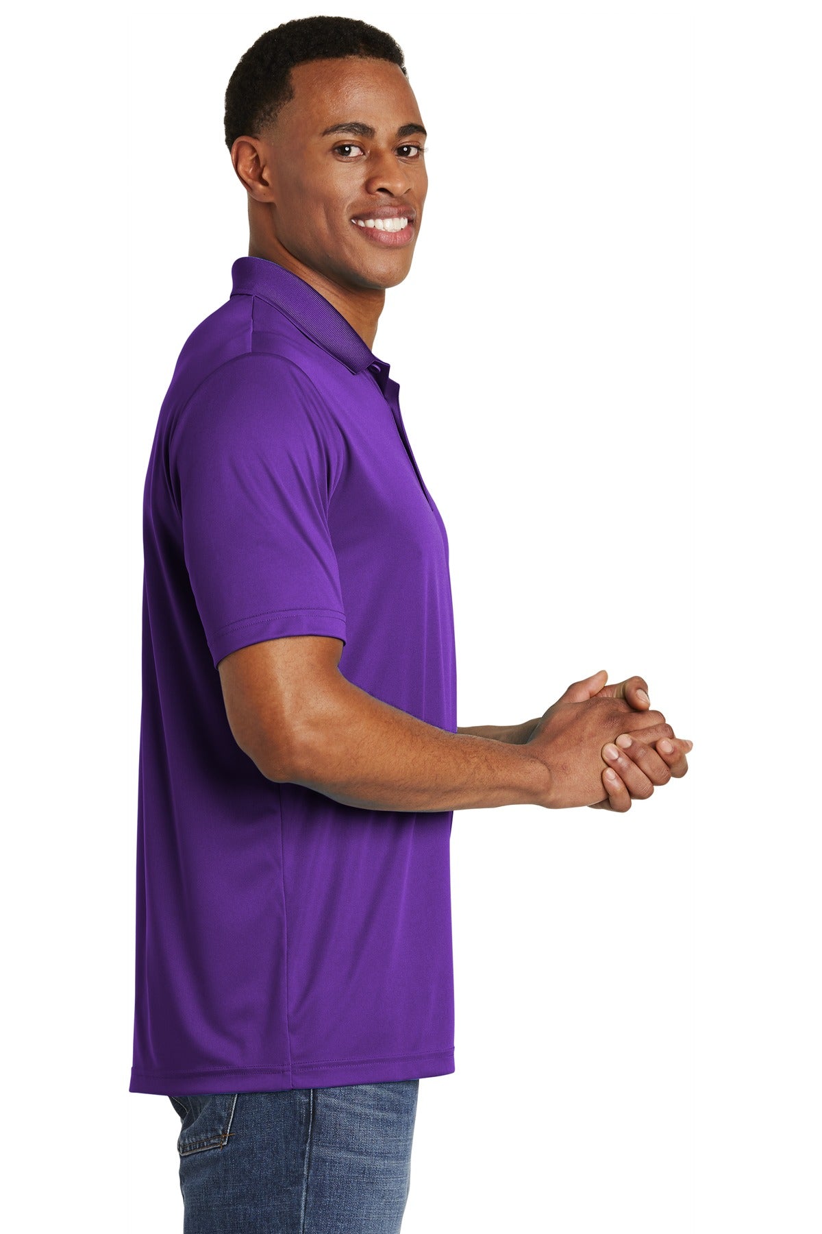 Purple Sport-Tek PosiCharge Competitor Polo. ST550