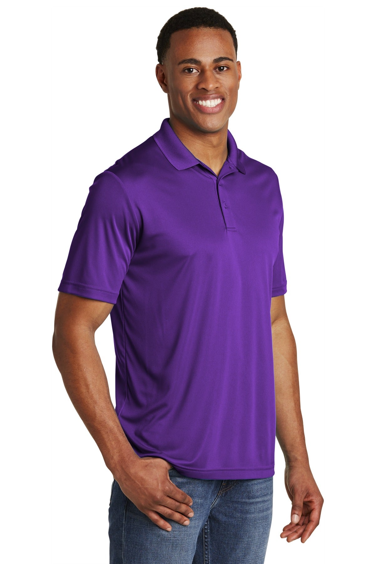 Purple Sport-Tek PosiCharge Competitor Polo. ST550