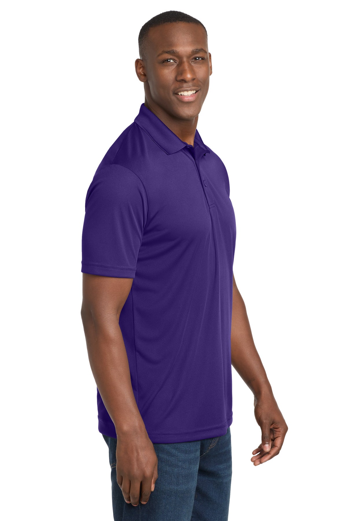 Purple Sport-Tek PosiCharge Competitor Polo. ST550