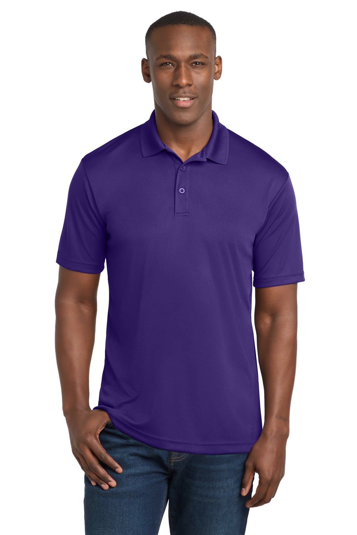 Purple Sport-Tek PosiCharge Competitor Polo. ST550