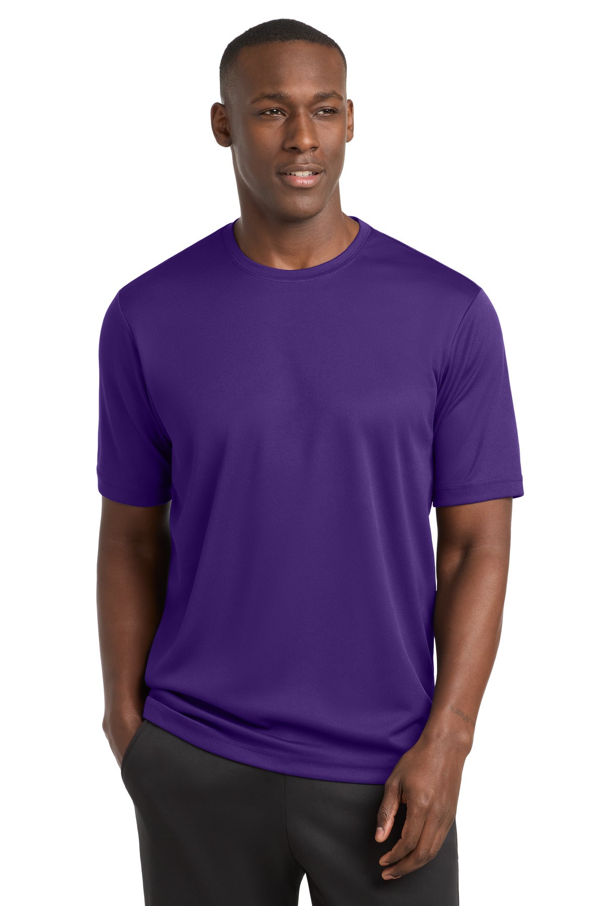 Purple Sport-Tek PosiCharge RacerMesh Tee. ST340