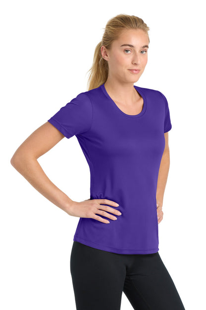Purple Sport-Tek Women's PosiCharge Competitor Tee. LST350