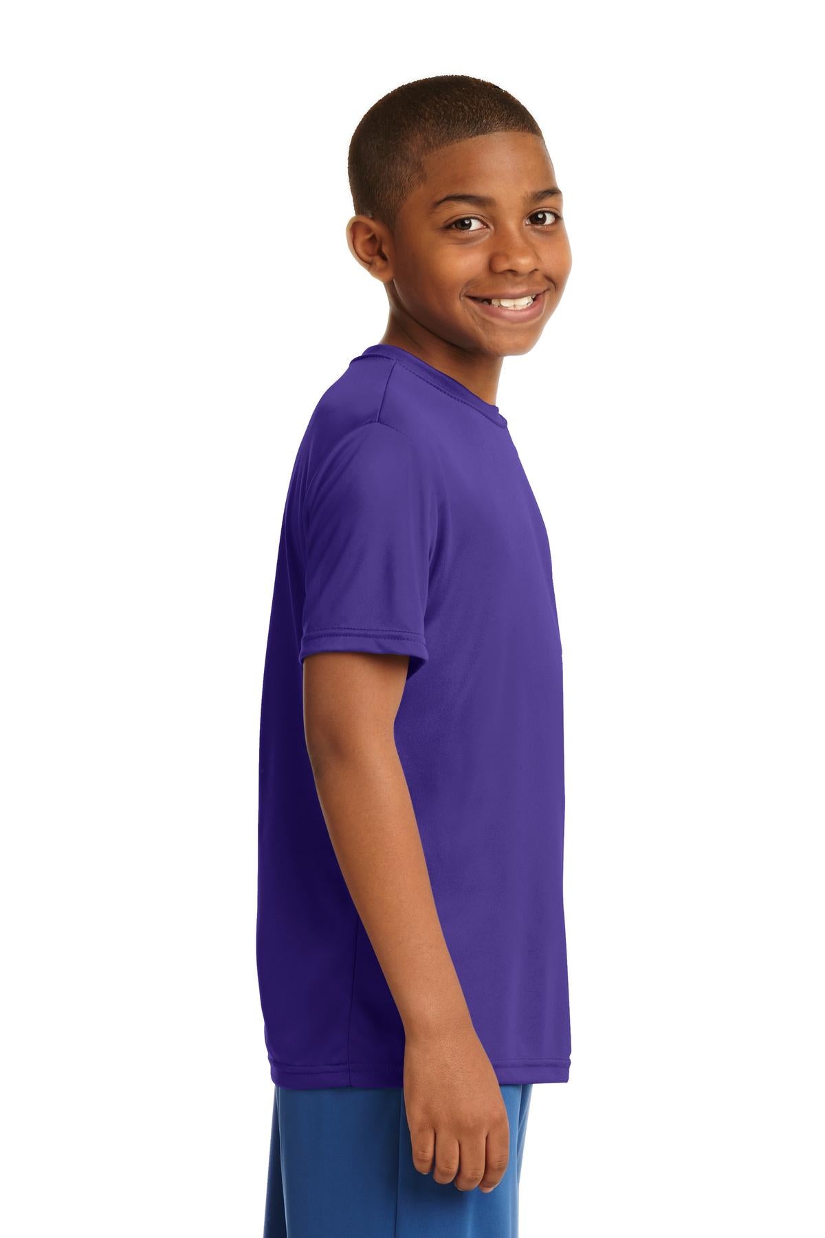 Purple Sport-Tek Youth PosiCharge Competitor Tee. YST350