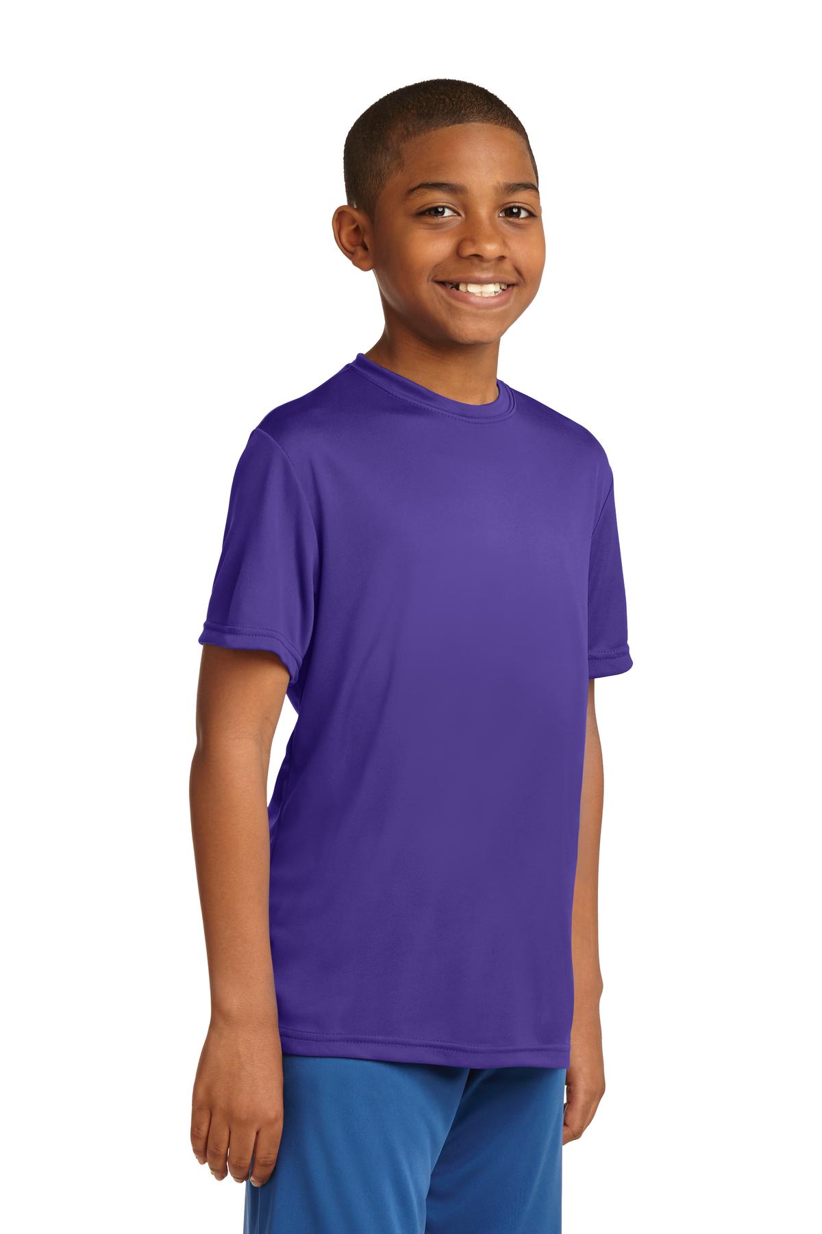 Purple Sport-Tek Youth PosiCharge Competitor Tee. YST350