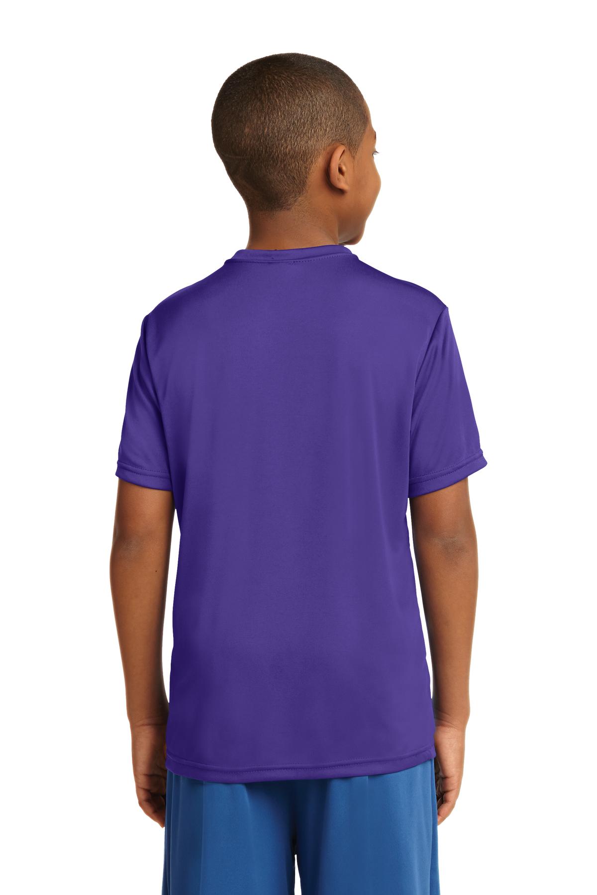 Purple Sport-Tek Youth PosiCharge Competitor Tee. YST350