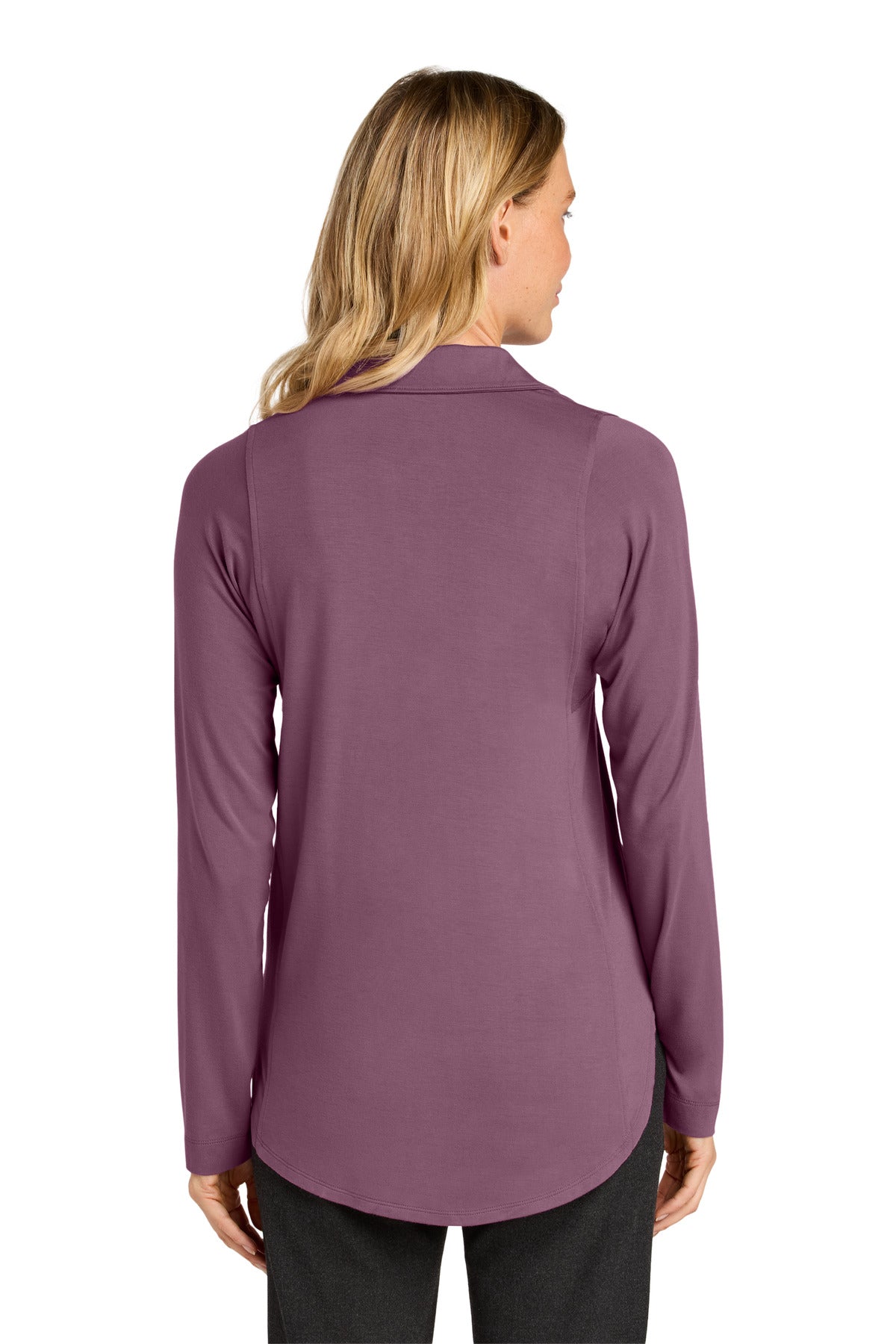 PurpleMist Port Authority Women's Luxe Knit Button Tunic LK5602