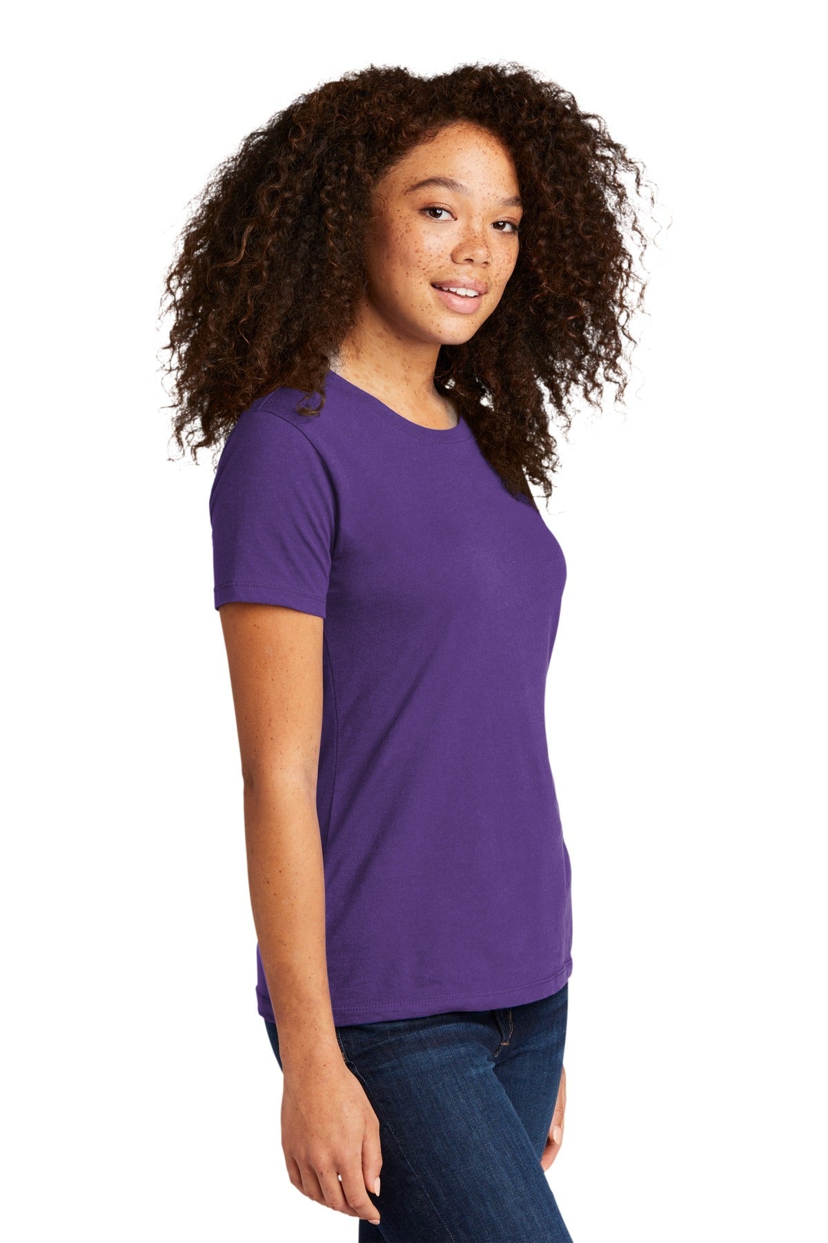 PurpleRush Next Level Apparel Women's Cotton Tee. NL3900