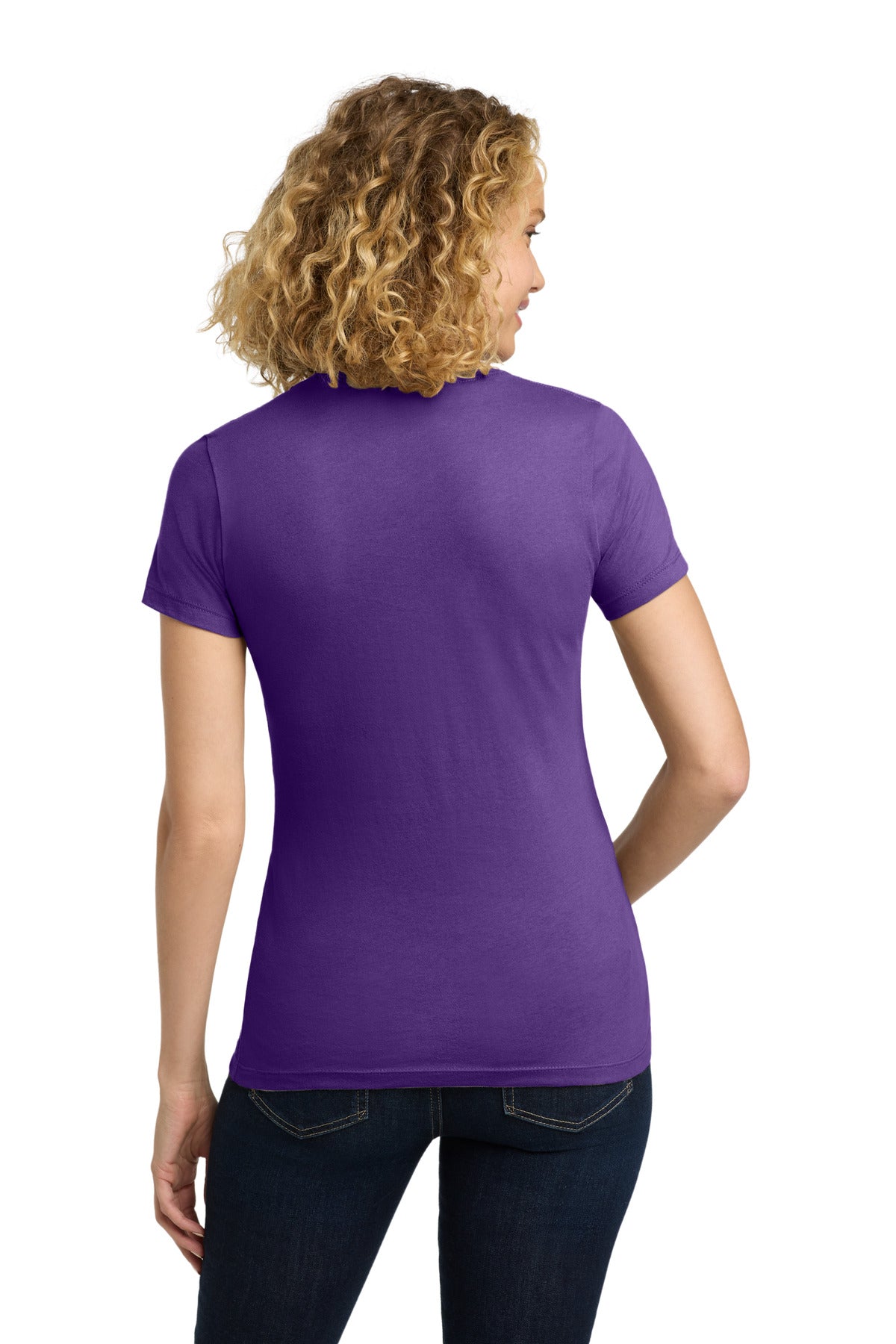 PurpleRush Next Level Apparel Women's Cotton Tee. NL3900