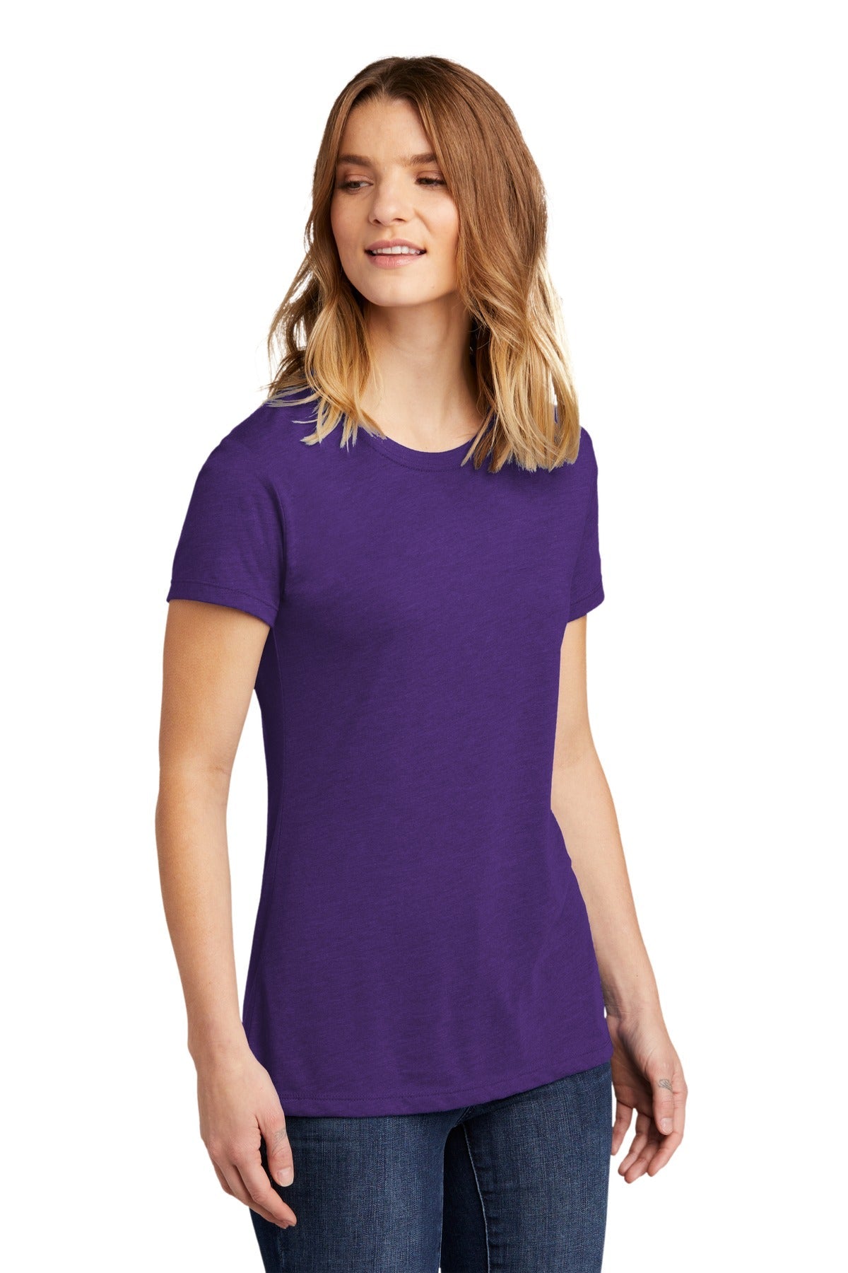 PurpleRush Next Level Apparel Women's CVC Tee. NL6610