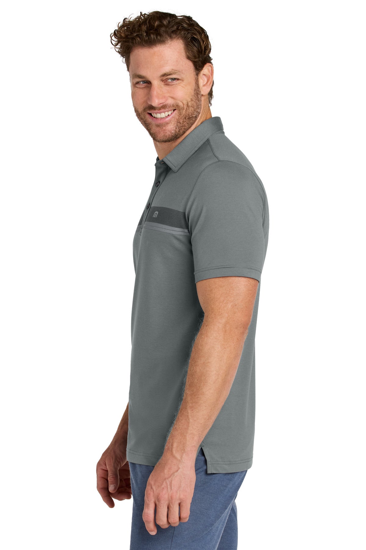 QuiShaGrey TravisMathew Glenview Stripe Polo TMA41462