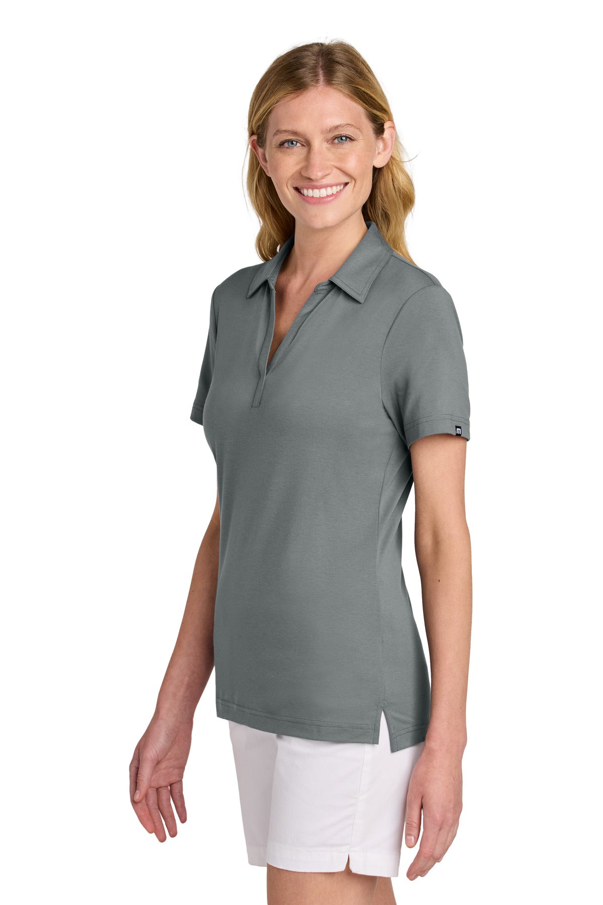 QuiShaGrey TravisMathew Women's Glenview Solid Polo TM1LF071