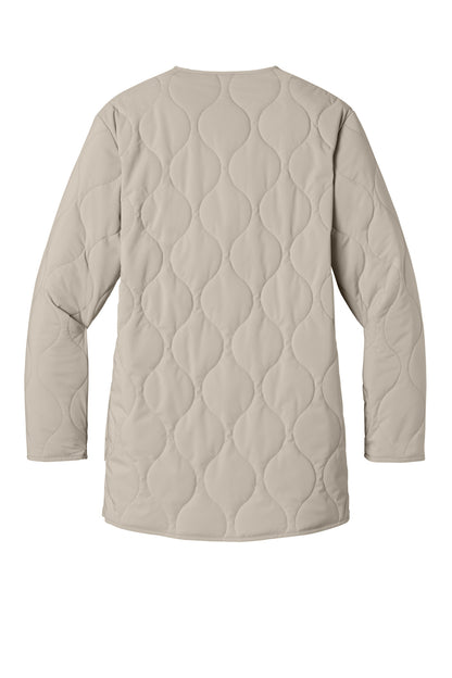 Rear View of Almond Mercer+Mettle Women's Quilted Liner Jacket MM7203