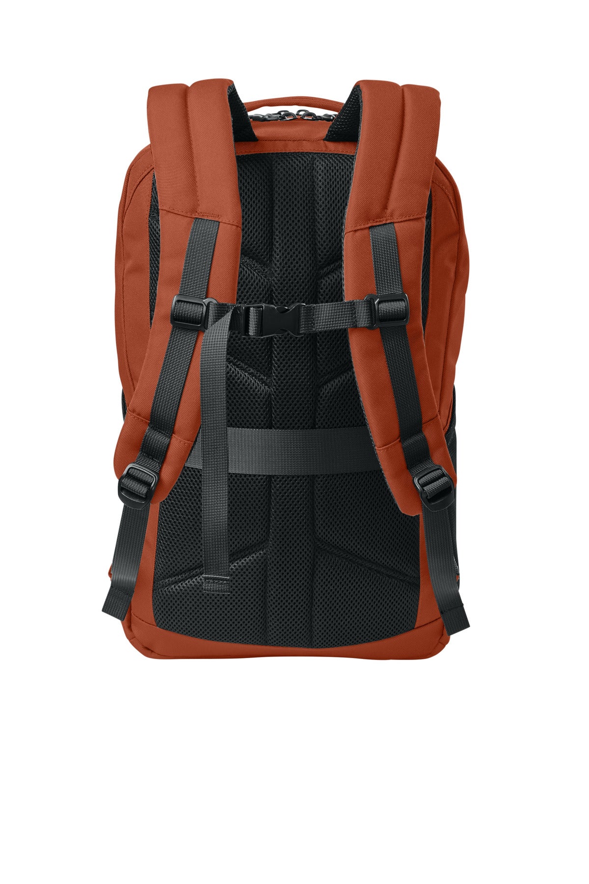 Rear View of AmberOrnge Eddie Bauer Adventurer Backpack EB912