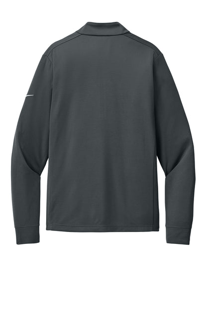 Rear View of Anthracite Nike Essential 1/2-Zip Cover-Up NKHM8036