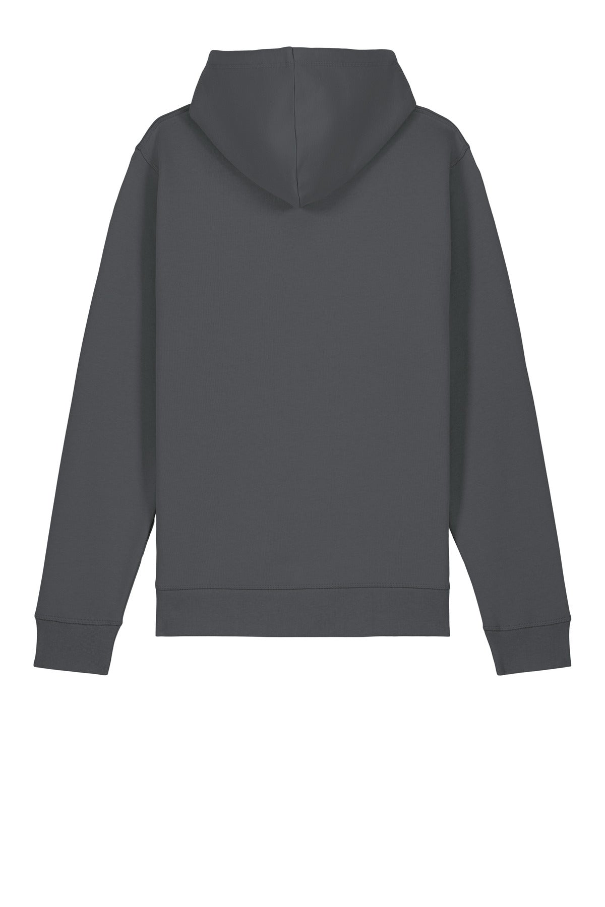 Rear View of Anthracite Stanley/Stella Unisex Drummer 2.0 Hooded Sweatshirt SXU009