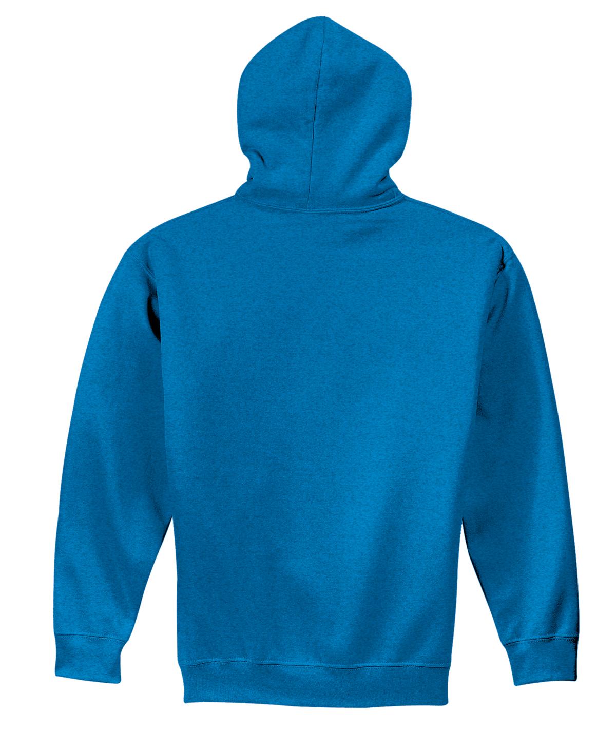 Rear View of Antqu Sapphire Gildan - Heavy Blend Hooded Sweatshirt. 18500