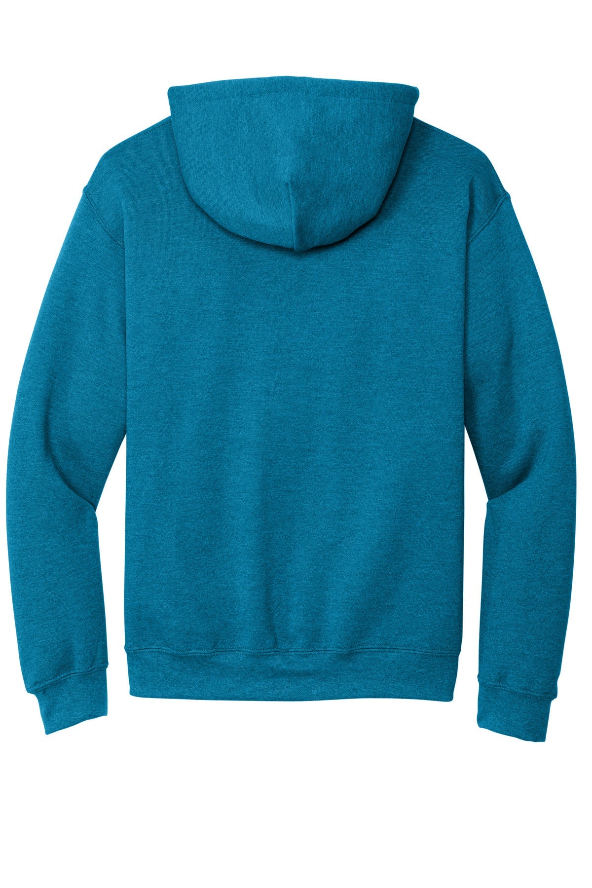 Rear View of Antqu Sapphire Gildan - Heavy Blend Hooded Sweatshirt. 18500
