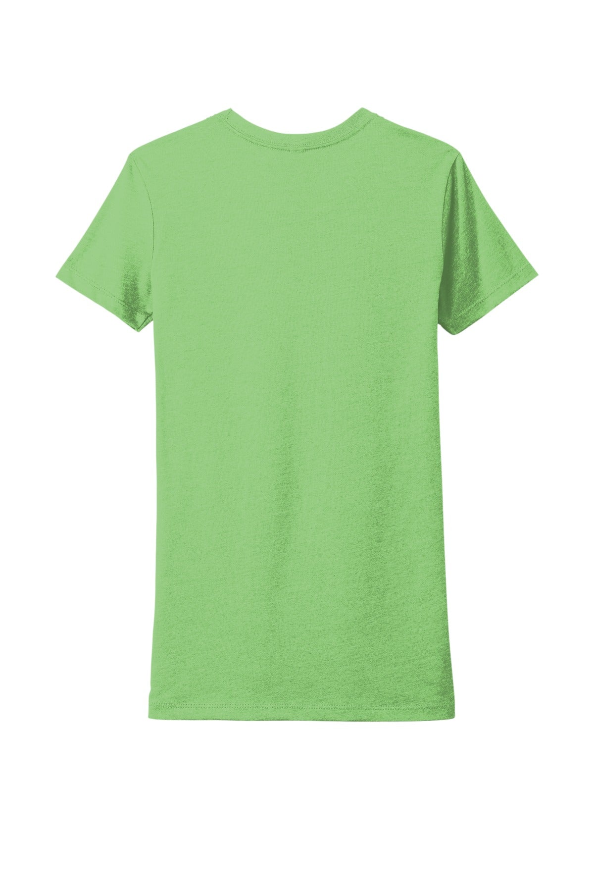 Rear View of AppleGreen Next Level Apparel Women's CVC Tee. NL6610