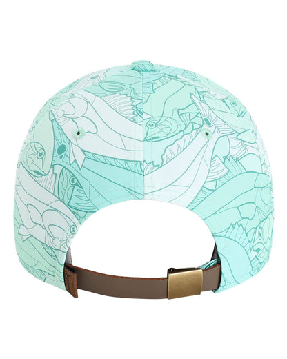 Rear View of Aqua The Golden Hour Cap - DNA014