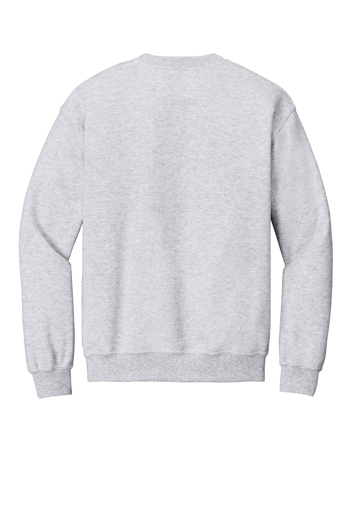 Rear View of Ash Gildan Heavy Blend Crewneck Sweatshirt. 18000
