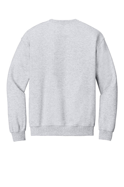 Rear View of Ash Gildan Heavy Blend Crewneck Sweatshirt. 18000